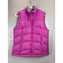 LL BEAN Goose Down Insulated Pink Puffer Full Zip Vest Gorpcore Womens S... - $650.93 MXN