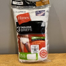 Hanes ComfortFlex Fit Mesh Tagless Briefs 3-Pack 2XL White 2014 - $14.84