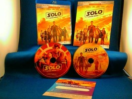 Alden Ehrenreich Woody Harrelson Solo Blu-Ray/DVD Star Wars Includes 2 Buttons - £13.18 GBP