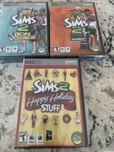Lot Of 3 Brand New The Sims 2 MACCD Factory  Sealed Bon Voyage,Open For Business - £18.19 GBP