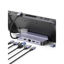 UGREEN Steam Deck Dock, 6-in-1 USB C Docking Station with 4K@60Hz HDMI, Gigabit  - £69.69 GBP