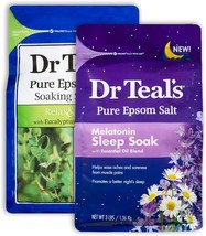 Dr Teal&#39;s Salt Bath Variety Gift Set (2 Pack, 3lbs Ea.) - Relax &amp; Relief Eucalyp - £47.95 GBP