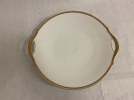 Turin Bavaria White and Gold Serving Plate 10 1/2&quot; Gold Rim - £18.67 GBP