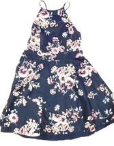 Speechless Dress Womens Size 15 Navy Blue Pink Floral Prom Formal Party Juniors - £13.35 GBP