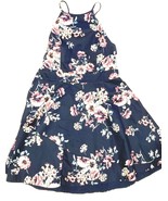 Speechless Dress Womens Size 15 Navy Blue Pink Floral Prom Formal Party ... - £13.14 GBP