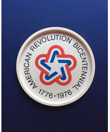 Vintage 70s 1776-1976 bicentennial round metal 11&quot; tray - $30.12 CAD