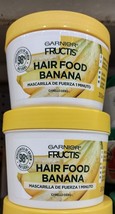2X GARNIER FRUCTIS BANANA HAIR FOOD FOR DAMAGED HAIR - 2 de 350ml - FREE... - £22.72 GBP