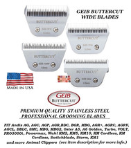 Geib Buttercut Stainless Steel Wide Blade*Fit Andis Ag Agc,Oster A5 Pet Clipper - £47.95 GBP+