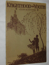 1932 Ncwa Kof Y Knighthood Youth Knight Club Old Meeting Book Child Welfare Pin - £718.48 GBP