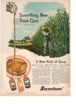 1940&#39;s Sweetose something new for corn a new kind of syrup print ad fc2 - £7.58 GBP