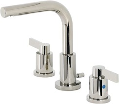Kingston Brass FSC8959NDL NuvoFusion Widespread Bathroom Faucet, 5-3/8&quot; in Spout - £256.79 GBP