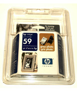 New Sealed Genuine HP Inkjet 59 Gray Photo Ink Cartridge C9359AC - $20.02