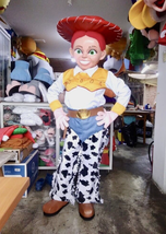 New Jessie Cowgirl FiberGlass head Jessy Toy Mascot Costume Party Charac... - $460.00