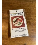 Vintage Bernat Counted Crosstitch 1981 Robin BirdFrame Pak - H00321 - $8.90