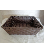 Rectangular Dark Brown Wicker Basket. 8x10 inches (#3109) - £19.09 GBP