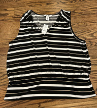 NEW WHBM Outlet Multi Stripe Sleeveless Top Size Large NWT - £31.14 GBP