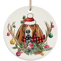 hdhshop24 Cute Basset Hound Dog Love Christmas Ornament Gift Pine Tree D... - £15.53 GBP