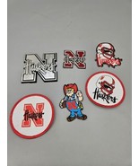 Nebraska Huskers Sew on Patchs and 1 plaque display - £26.65 GBP