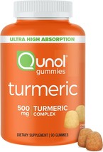 Qunol Turmeric Gummies, Gummy with 500mg Turmeric Curcumin, Joint Support Supple - £30.99 GBP