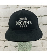 Barley Brown’s Beer Ballcap Hat Black Fitted Sz 6 7/8 - 7 1/4 - £11.69 GBP