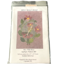 Reva Roark Stewart Applique PATTERN 18 Miss Wild Rose Flower Belles - $17.77 Reva Roark Stewart Applique PATTERN 18 Miss Wild Rose Flower Belles - $17.77