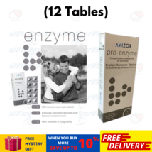 Avizor PRO-ENZYME Protein Remover Tablets 12&#39;s Contact Lenses Soft FREE ... - £16.20 GBP