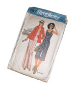 Simplicity Pattern 7487 Jumpsuit~2 Lengths ~ Unlined Jacket  (Size 14)  ... - $72.98 MXN