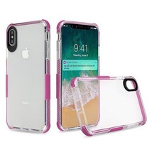 Slim Thin TPU Transparent Sport Case Cover for iPhone Xs Max 6.5&quot; LIGHT PINK - £4.67 GBP