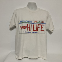 Miller High Life Beer Wisconsin License Plate Vintage Mens XL Tee Shirt  - $26.99