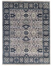 EORC Buy Hand-Knotted Wool Gray Traditional Classic Mahal Rug Online - £2,286.99 GBP