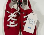 Time And Tru Memory Foam Scrunch Back Casual Sneaker Tennis Shoes Red Si... - $9.84