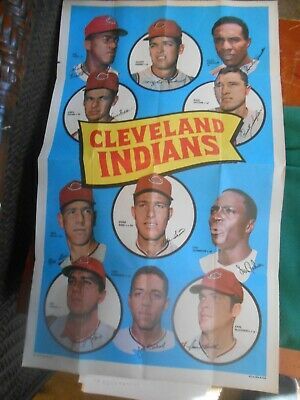 Great Collectible 1969 Baseball Poster CLEVELAND INDIANS.......FREE POSTAGE USA - $74.83