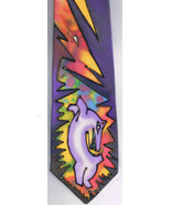 Miron Neck Tie Crazy Dog Cartoon 100% Silk - $24.74