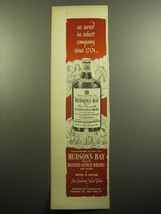 1957 Hudson&#39;s Bay Scotch Advertisement - As served in select company since 1701 - £14.78 GBP