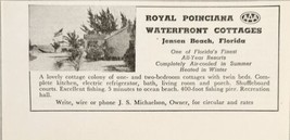 1948 Print Ad Royal Poinciana Waterfront Cottages Jensen Beach,Florida - £7.71 GBP