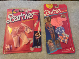 Vintage Barbie Fashions Easy On Ballerina 1988 and 4735 Fashion Wraps 1990 NIP - £22.71 GBP