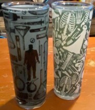 Universal Studios Monsters Frankenstein &amp; Bride Shot Glass Set of 2 Shoo... - £17.65 GBP