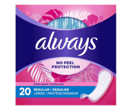 Always Thin, No Feel Protection Daily Liners, Regular Absorbency Scented... - £8.21 GBP