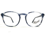 Persol Eyeglasses Frames 3007-V 943 Clear Blue Horn Square Full Rim 50-1... - $183.14
