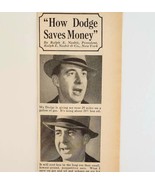 1936 Dodge Ralph Nesbit Automobilia Advertisement Antique Ephemera  - $27.28 CAD