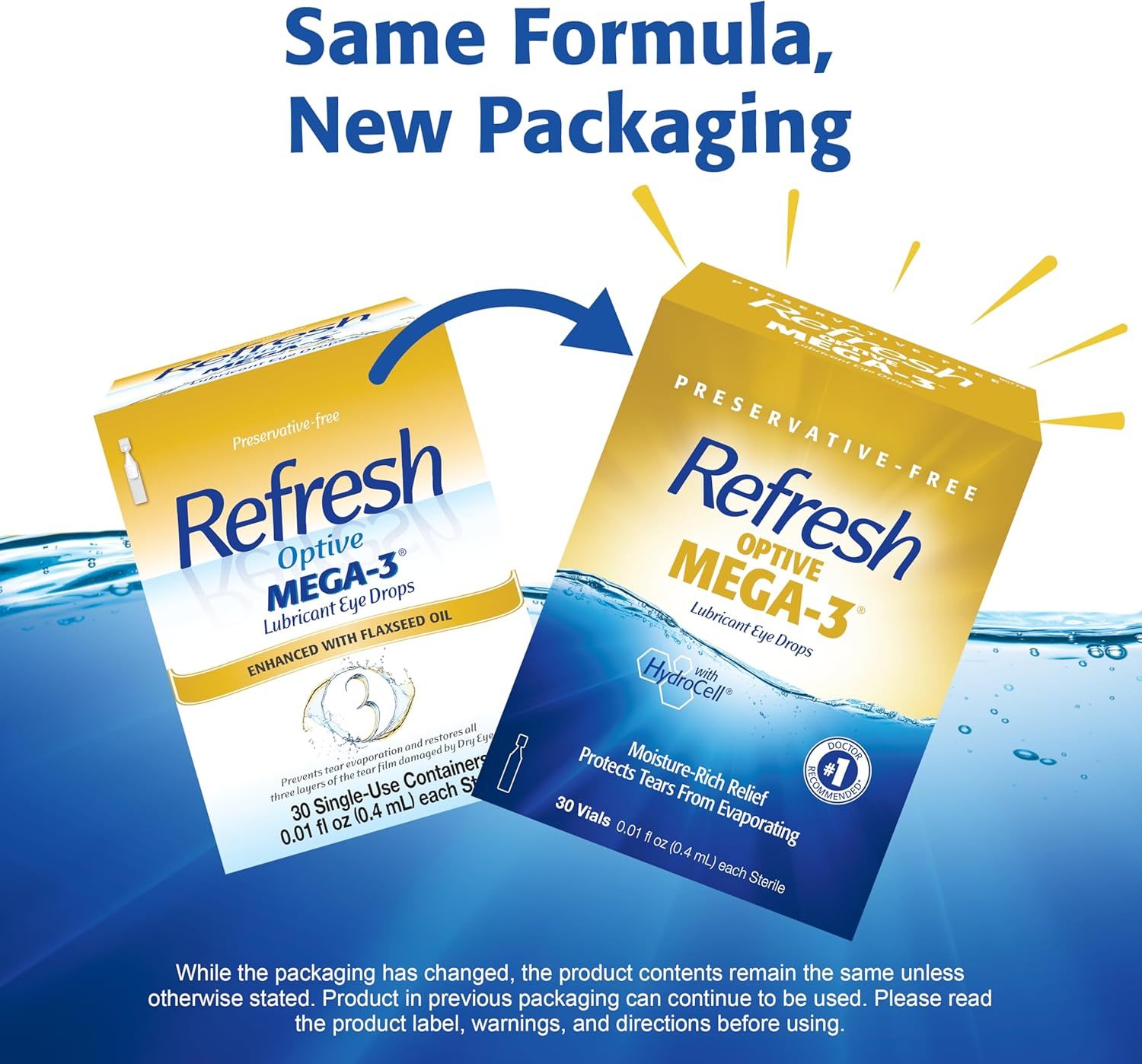 Refresh Optive MEGA-3 Lubricant Eye Drops Preservative 0.01 fl oz (0.4 mL) - $19.99