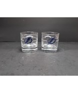 Tampa Bay Lightning Whisky Glasses, Jack Daniels Tumblers, NHL Bar Glass... - $17.82