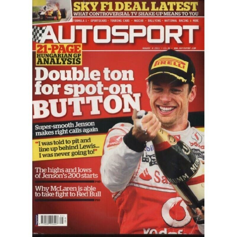 AUTOSPORT MAGAZINE - August 4 2011 - $3.42