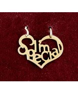 I&#39;M SPECIAL HEART Pendant Vintage Charm Goldtone ON CARD Love Signed R.H.S. - £13.29 GBP