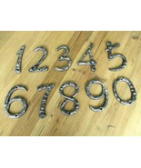 Metal House Numbers Street Address LARGE Silver Cast Iron Pick #&#39;s from ... - $3.99