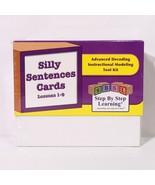 Step By Step Learning SBSL Silly Sentences Cards Lessons 1-9 Homeschool ... - £38.89 GBP