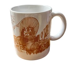 Oregon Trail Coffee Mug 150 Anniversary Covered Wagon Horse Settlers 184... - $9.90