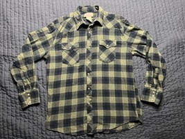 Wrangler Wrancher Long Sleeve Pearl Snap Flannel Shirt Large - $12.00