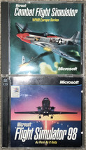 Microsoft Flight Simulator  98 &amp; Combat, WWII Europe (Microsoft, 1997-98) - £14.93 GBP