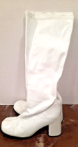 Ellie White Go-Go Disco Costume Knee High Boots Size 7 - $17.77